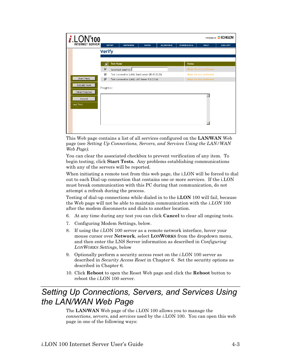 Echelon i.LON 100 e2 Internet Server User Manual | Page 45 / 96