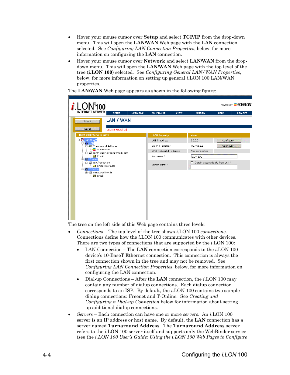 Echelon i.LON 100 e2 Internet Server User Manual | Page 46 / 96