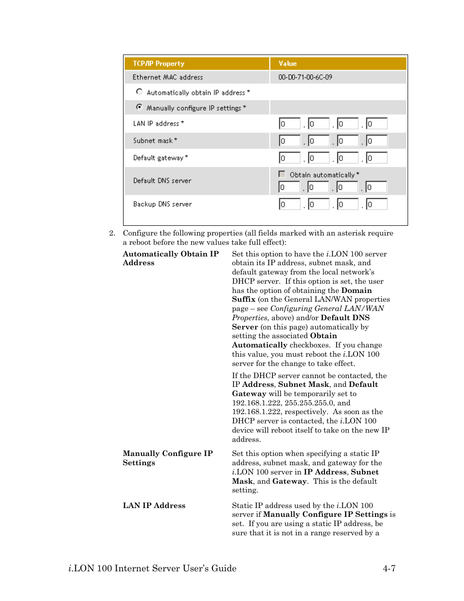 Echelon i.LON 100 e2 Internet Server User Manual | Page 49 / 96
