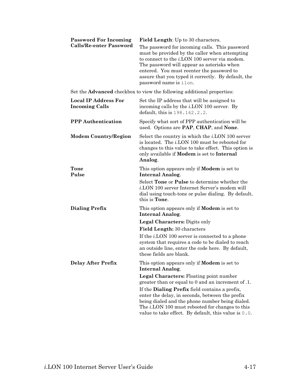 Echelon i.LON 100 e2 Internet Server User Manual | Page 59 / 96