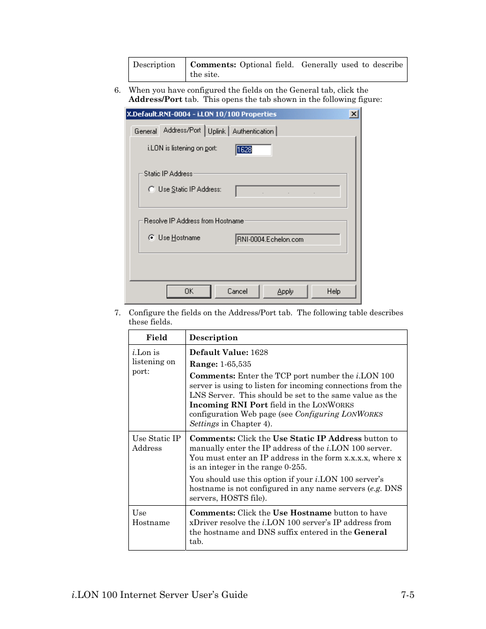 Echelon i.LON 100 e2 Internet Server User Manual | Page 81 / 96