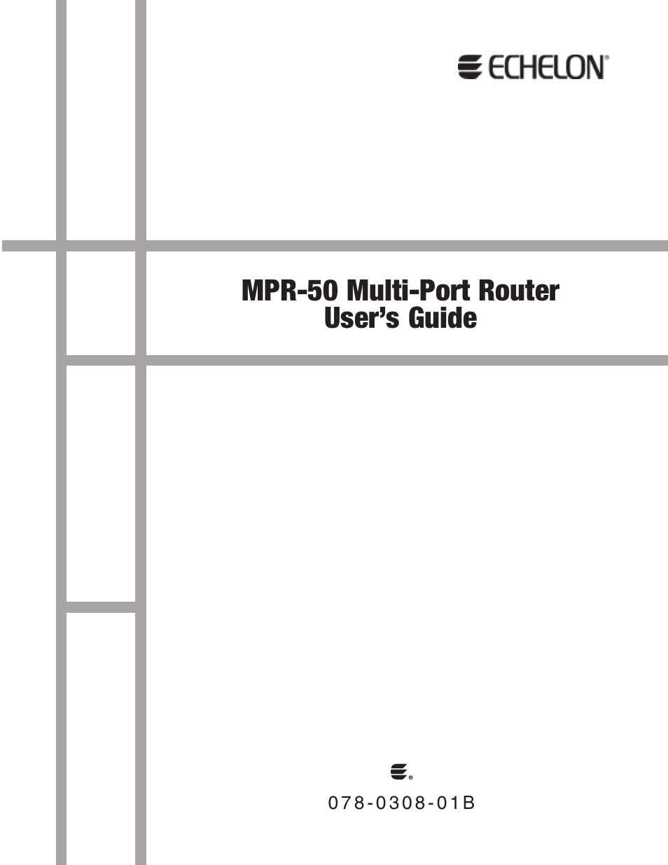 Echelon MPR-50 Multi-Port Router User Manual | 51 pages