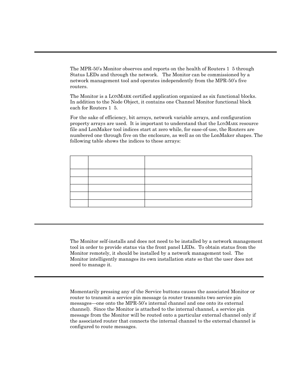 Introduction, Self-installation, Service button | Service, Button | Echelon MPR-50 Multi-Port Router User Manual | Page 30 / 51