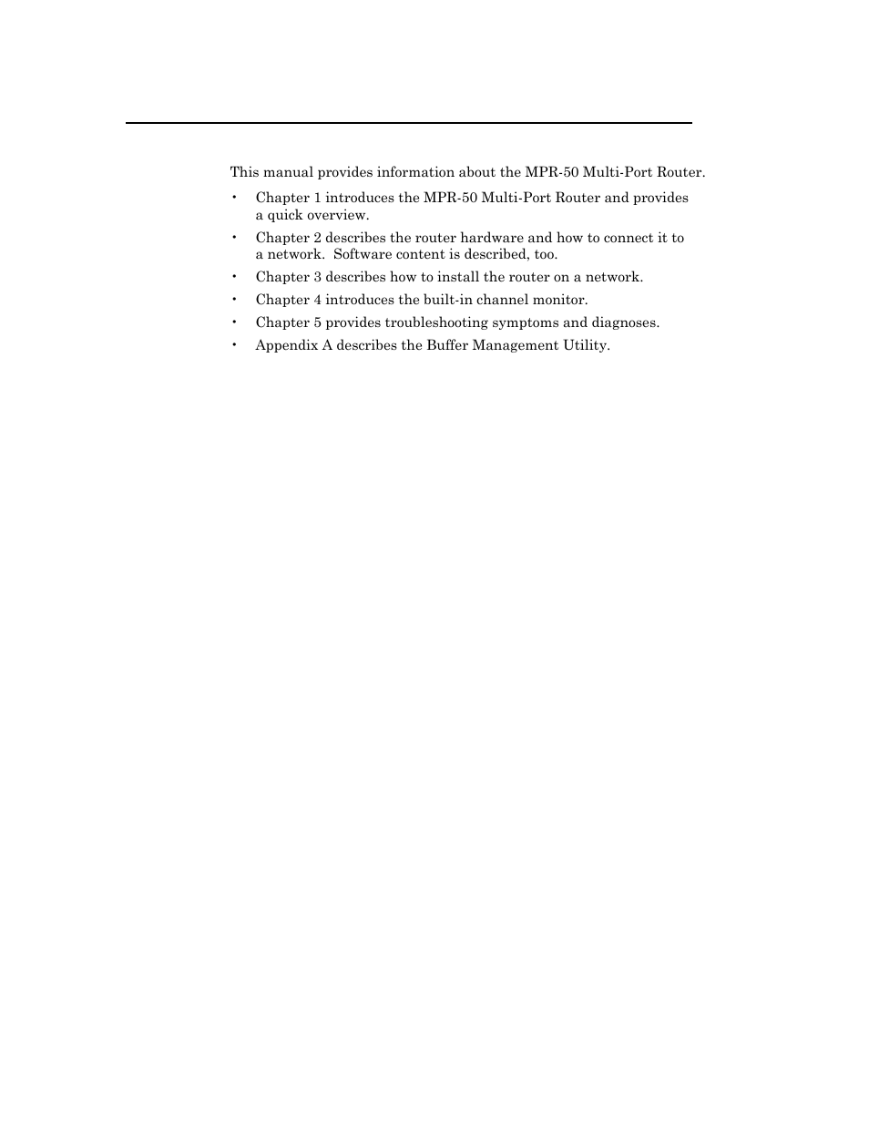 Content overview, Content | Echelon MPR-50 Multi-Port Router User Manual | Page 6 / 51