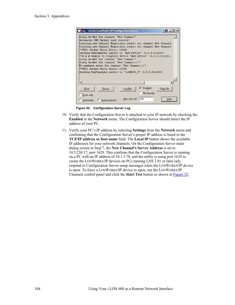 Echelon i.LON 600 LonWorks/IP Server User Manual | Page 112 / 116