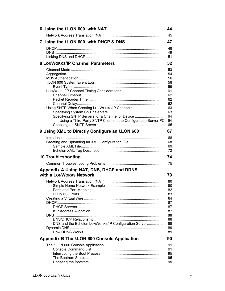 Echelon i.LON 600 LonWorks/IP Server User Manual | Page 7 / 116