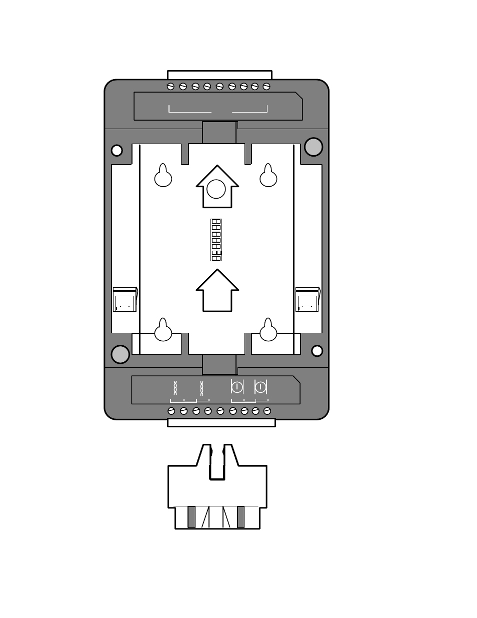 Front view, 6 lonpoint modules and base plates | Echelon LonPoint Module User Manual | Page 16 / 115