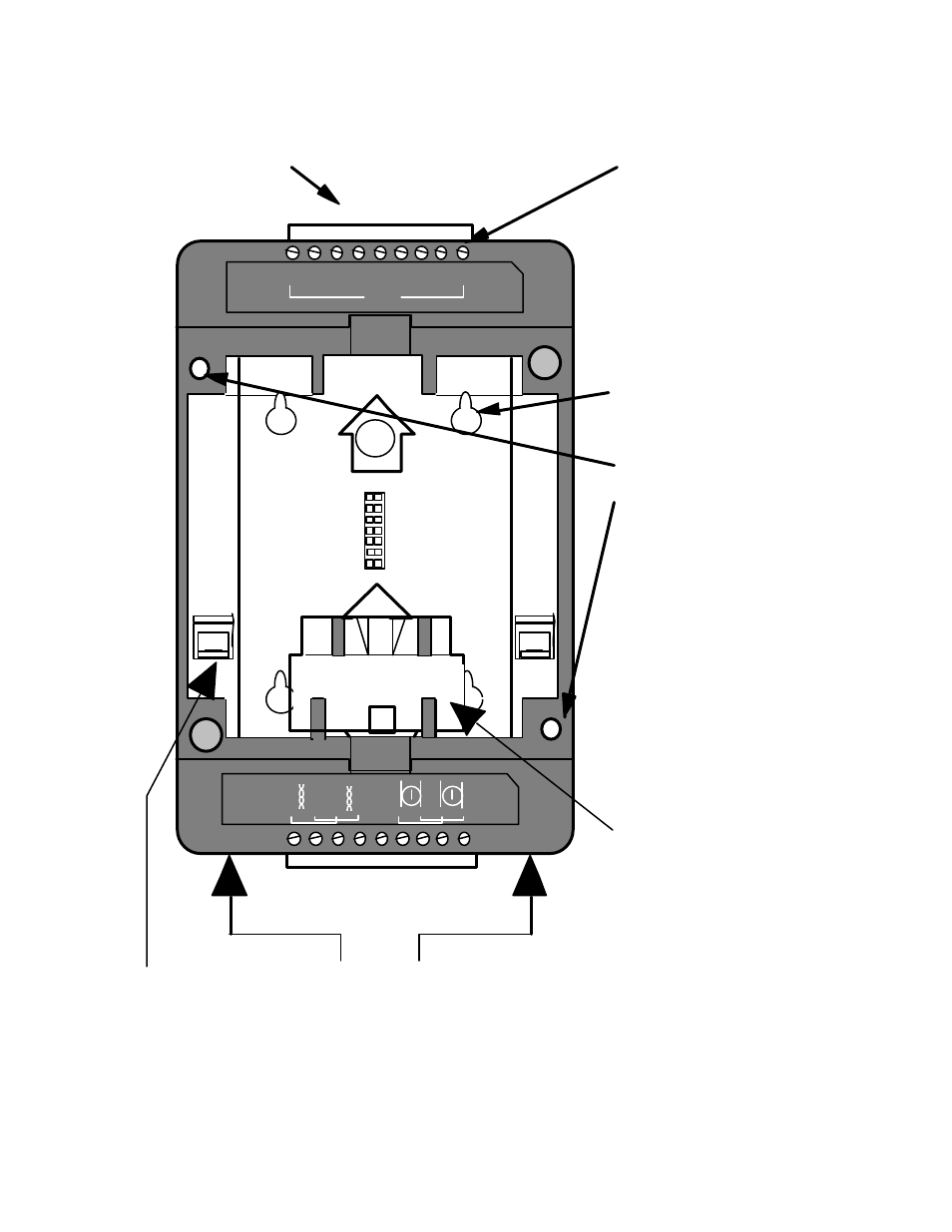 10 installation and wiring of base plates, Figure 4.9 front side of type 1d din base plate | Echelon LonPoint Module User Manual | Page 46 / 115