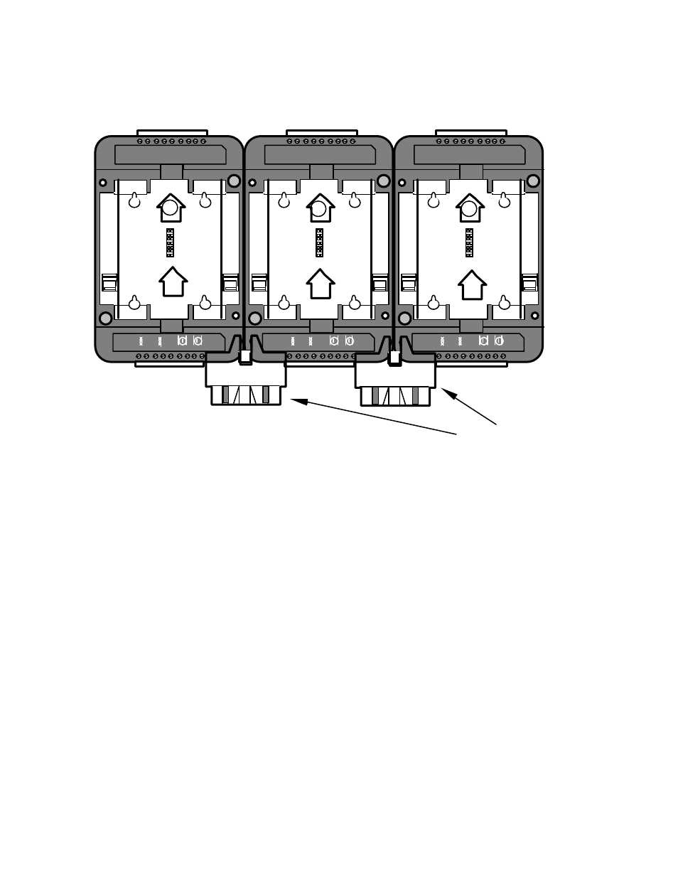 Lonpoint hardware guide 4-15, Jumper plugs (x-ray view), Type 2d type 1d type 1d | Echelon LonPoint Module User Manual | Page 51 / 115