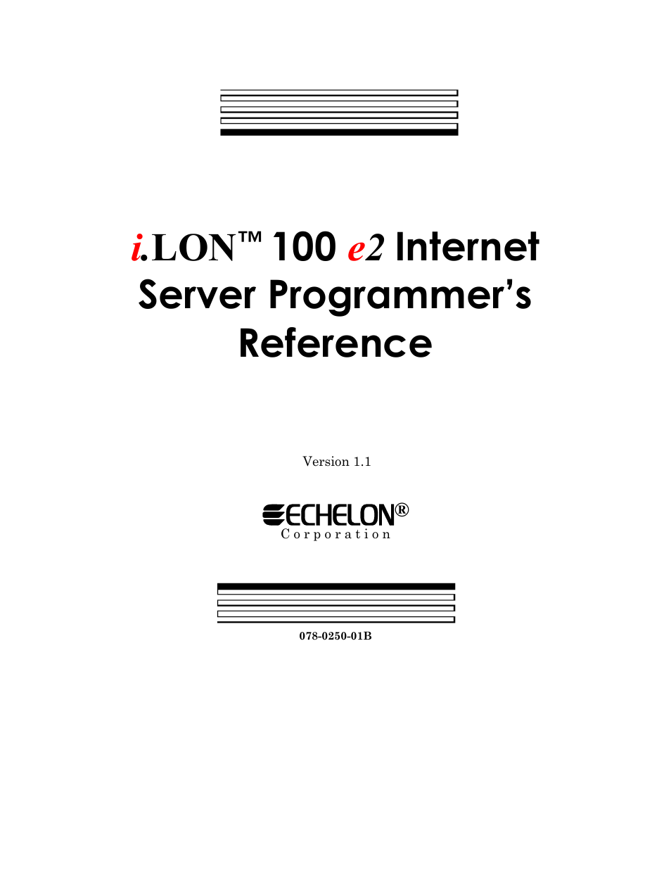 Echelon i.LON 100 e2 Internet Server User Manual | 223 pages
