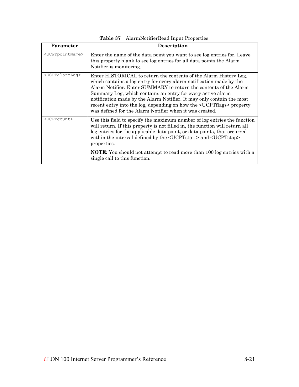 Echelon i.LON 100 e2 Internet Server User Manual | Page 127 / 223