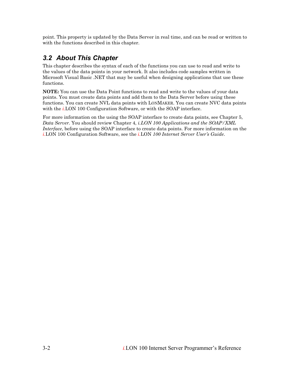 About this chapter, About this chapter -2, 2 about this chapter | Echelon i.LON 100 e2 Internet Server User Manual | Page 19 / 223