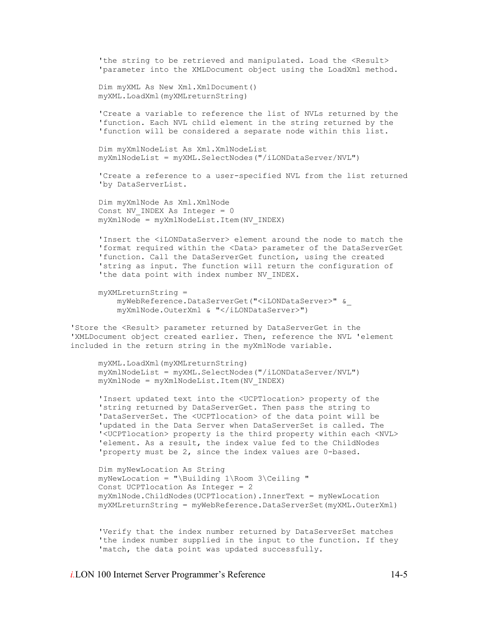 Echelon i.LON 100 e2 Internet Server User Manual | Page 212 / 223