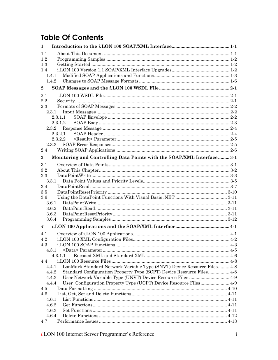 Echelon i.LON 100 e2 Internet Server User Manual | Page 3 / 223