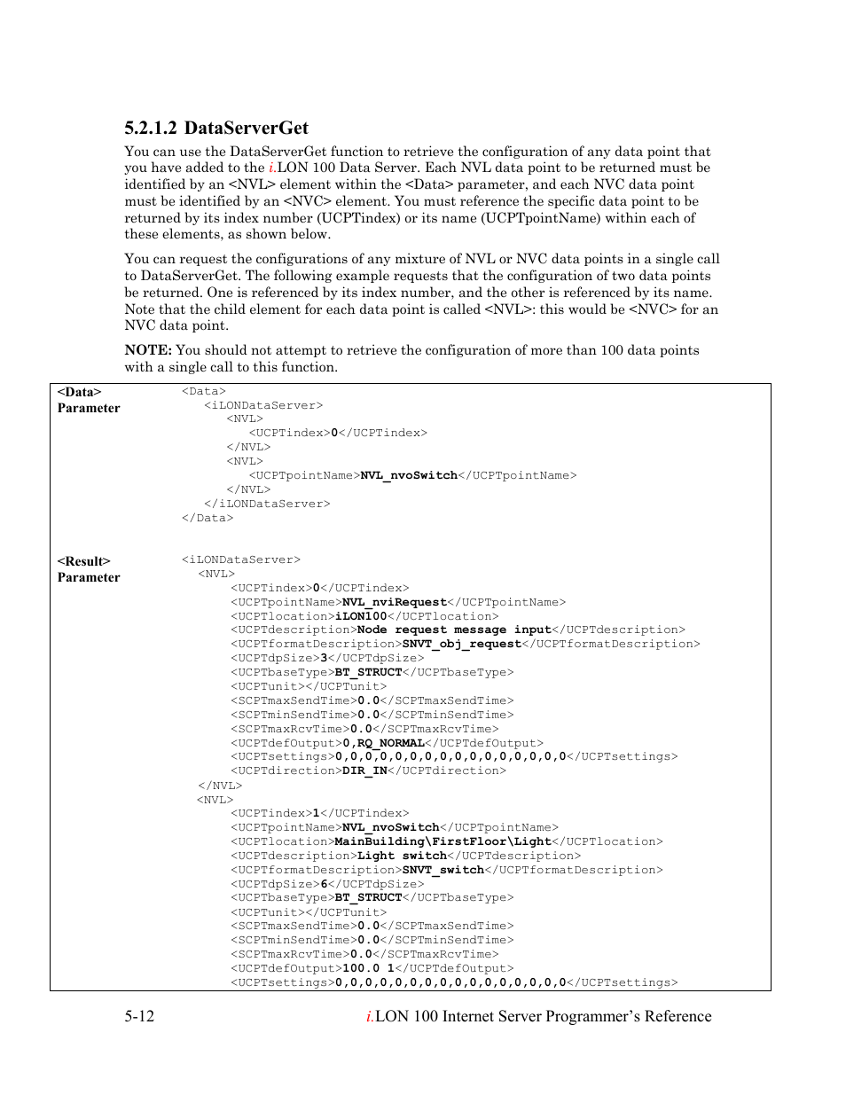 Dataserverget, Dataserverget -12, 2 dataserverget | Echelon i.LON 100 e2 Internet Server User Manual | Page 56 / 223