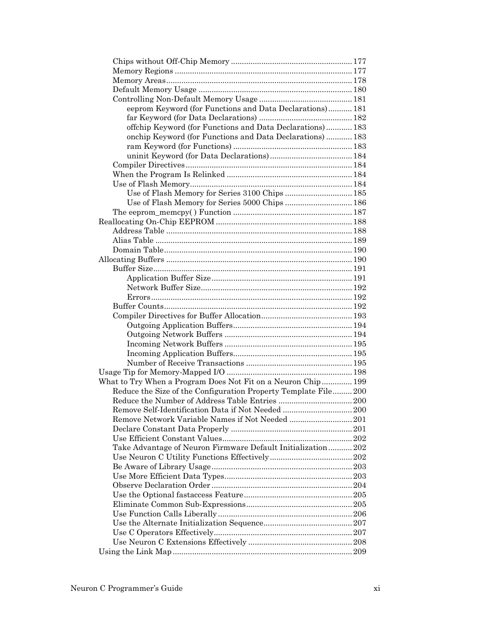 Echelon Neuron C User Manual | Page 11 / 268