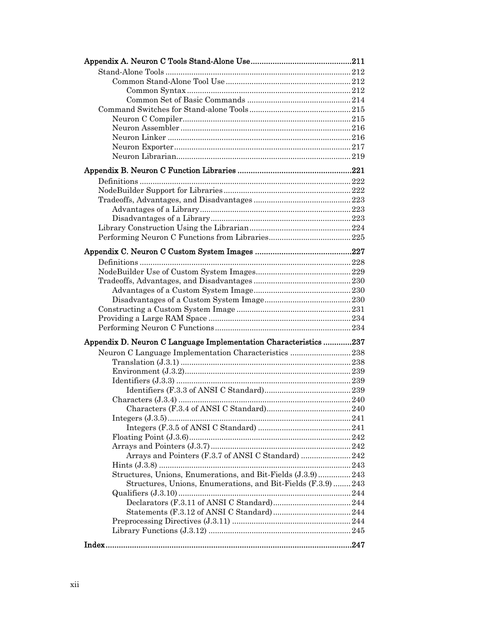 Echelon Neuron C User Manual | Page 12 / 268