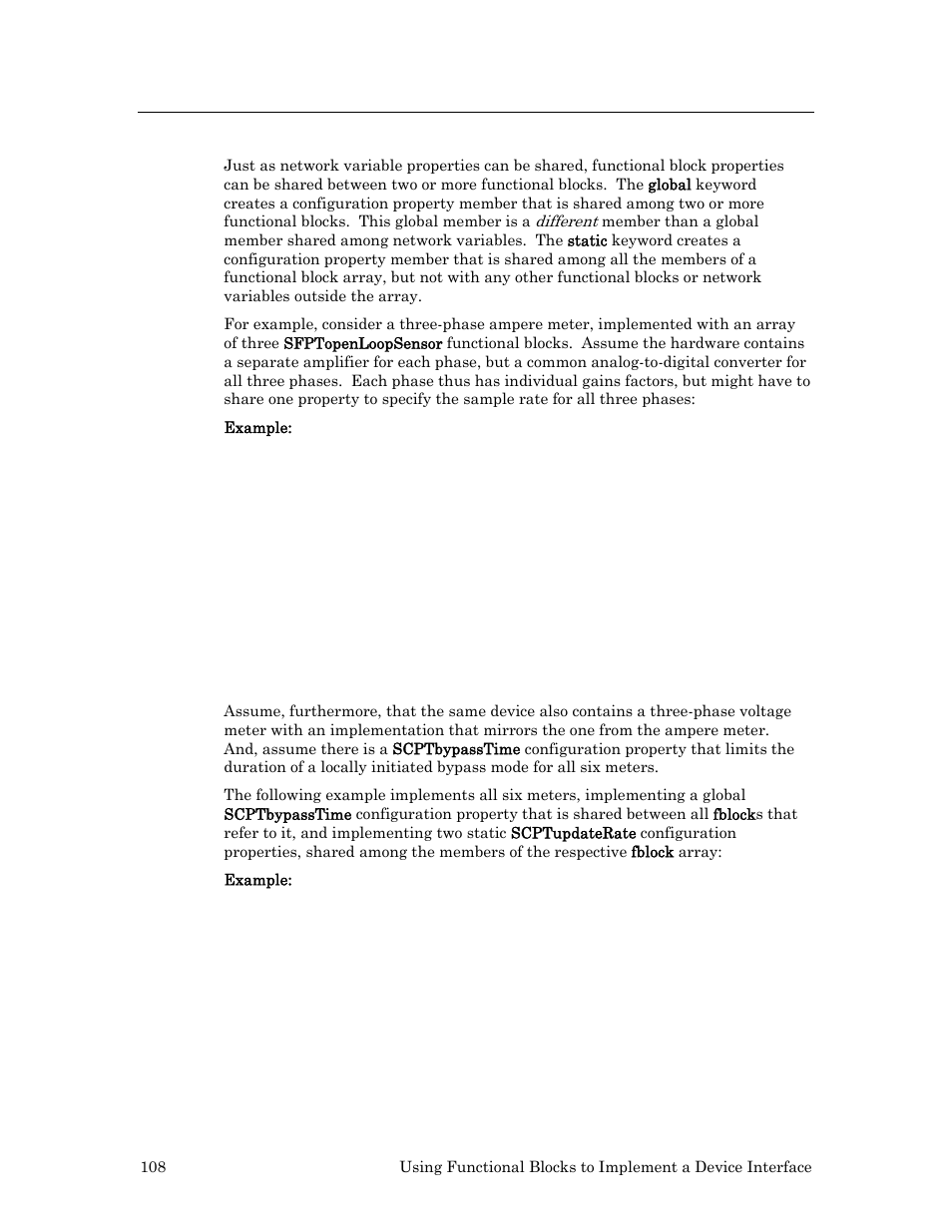 Shared functional block properties | Echelon Neuron C User Manual | Page 120 / 268