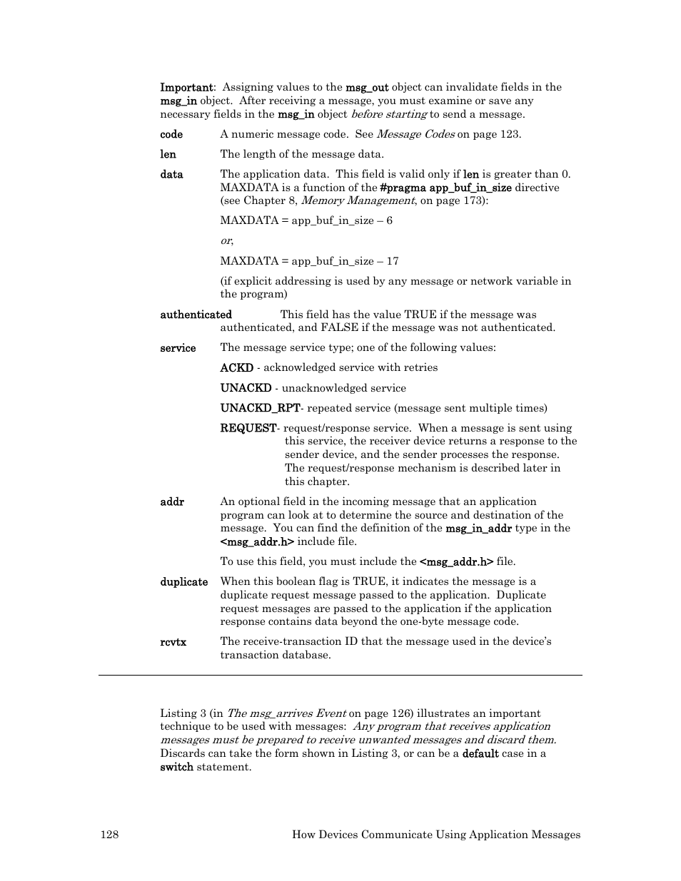 Importance of a default when clause | Echelon Neuron C User Manual | Page 140 / 268