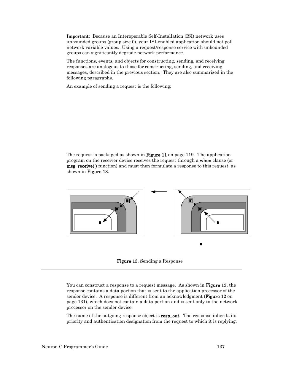 Constructing a response | Echelon Neuron C User Manual | Page 149 / 268