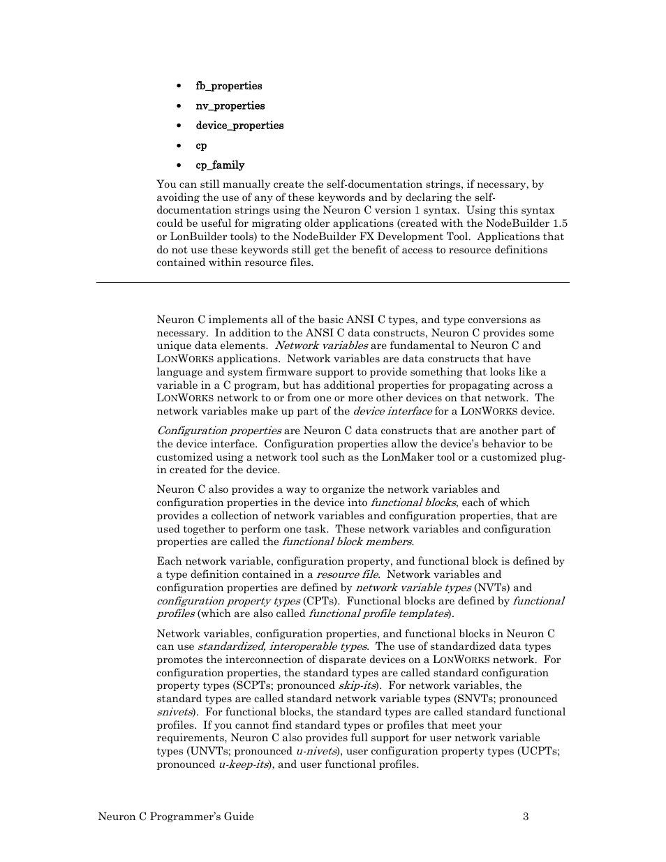 Unique aspects of neuron c | Echelon Neuron C User Manual | Page 15 / 268