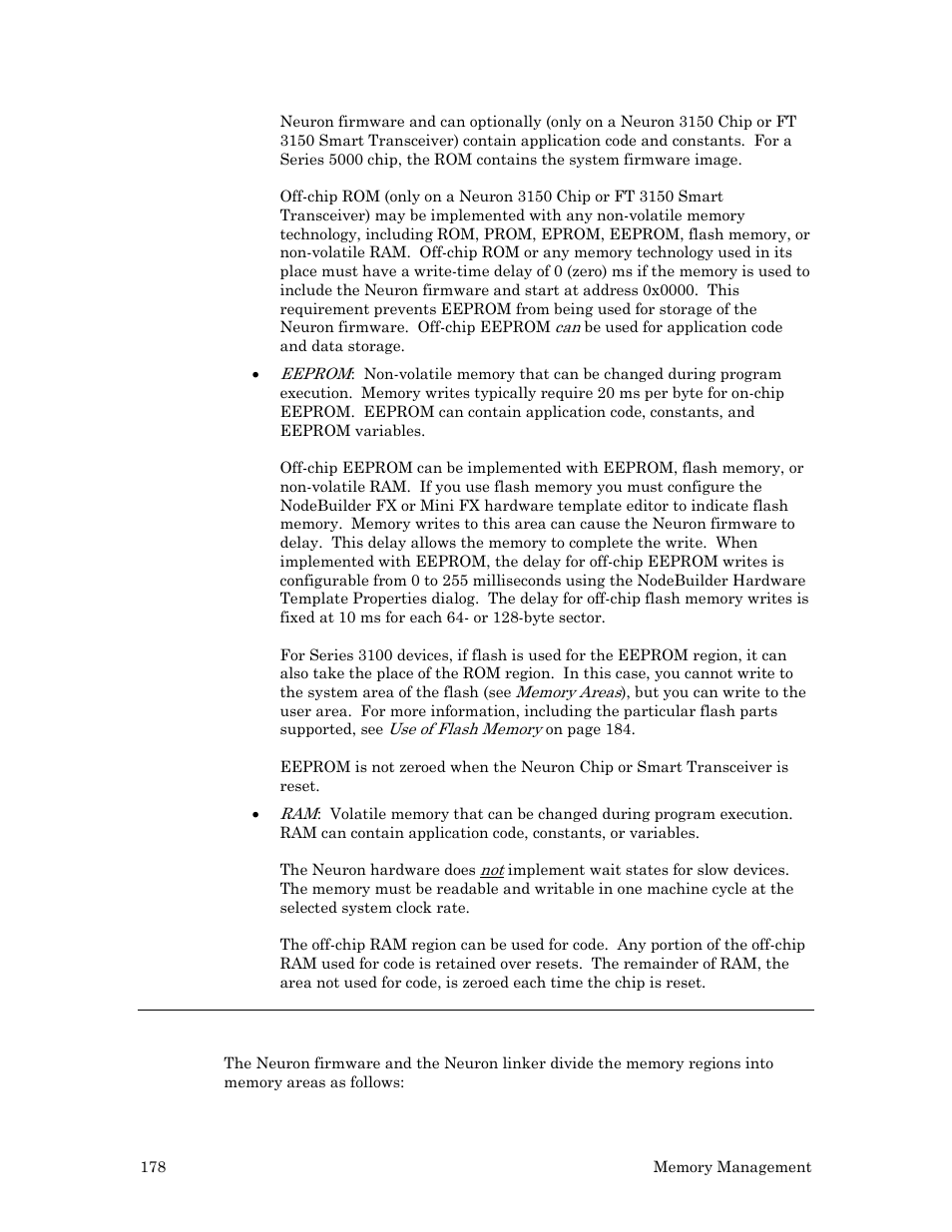 Memory areas | Echelon Neuron C User Manual | Page 190 / 268