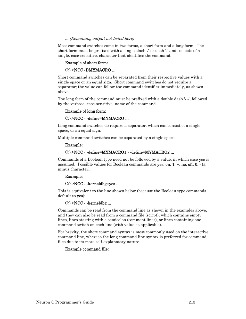 Echelon Neuron C User Manual | Page 225 / 268