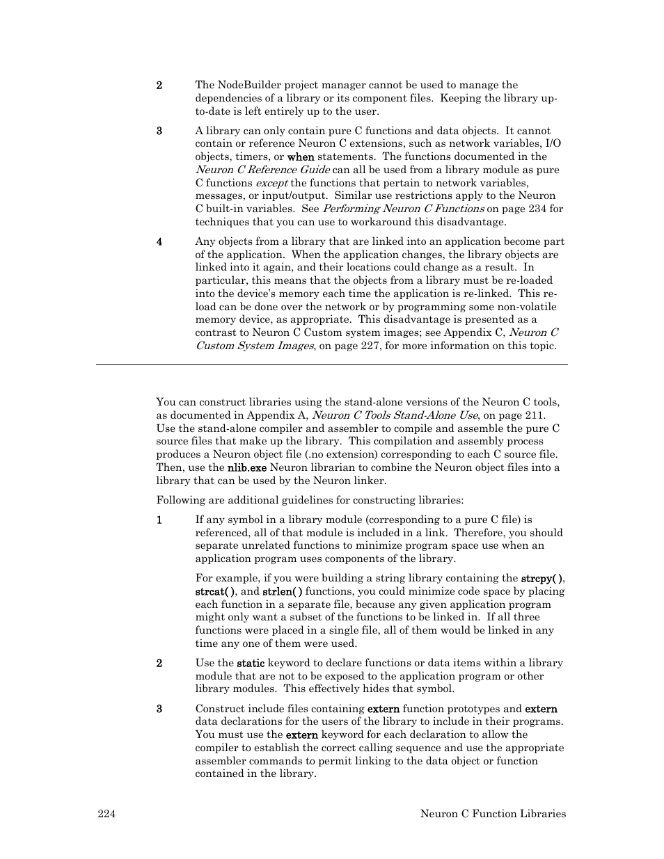 Library construction using the librarian | Echelon Neuron C User Manual | Page 236 / 268