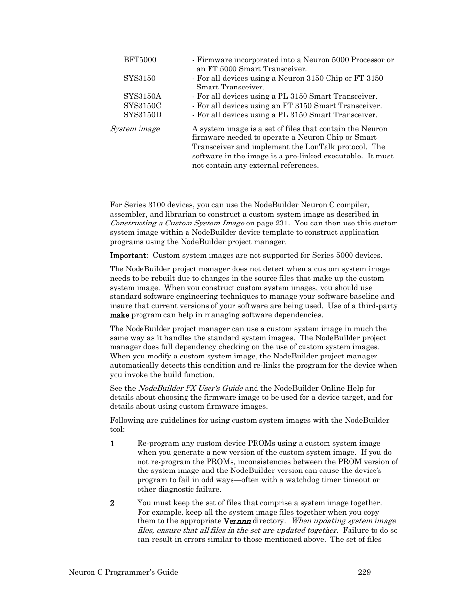 Nodebuilder use of custom system images | Echelon Neuron C User Manual | Page 241 / 268