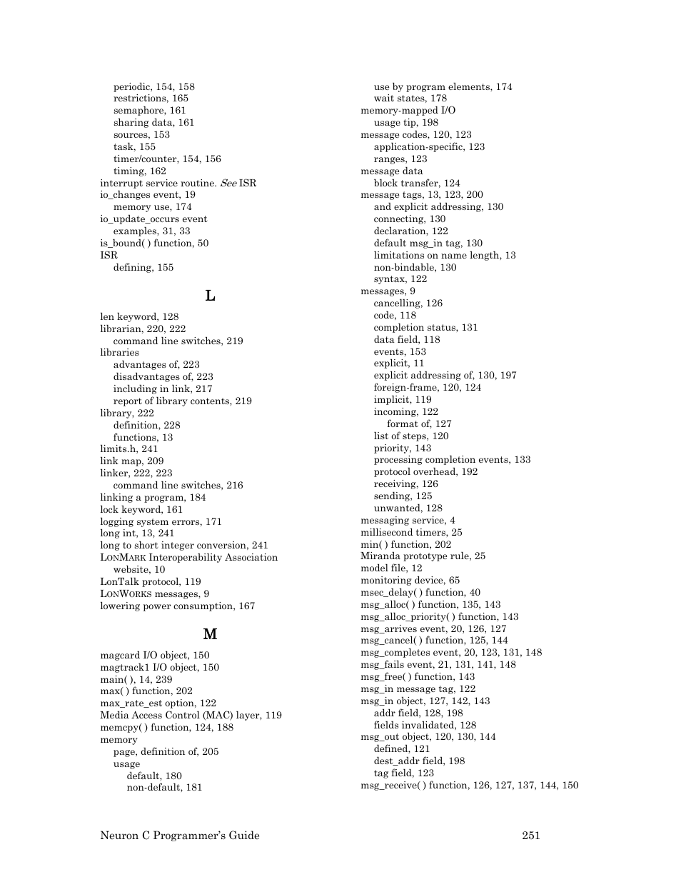 Echelon Neuron C User Manual | Page 263 / 268