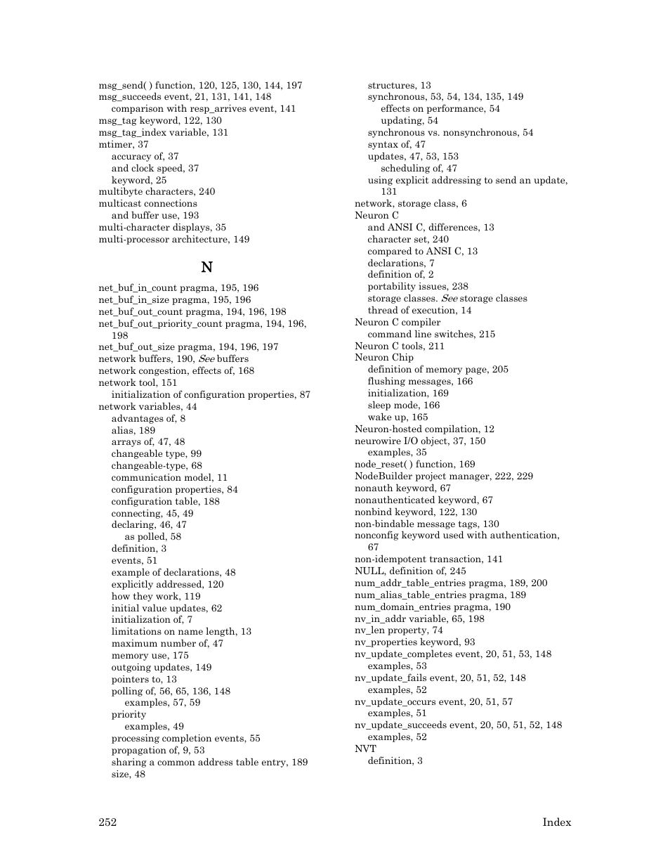 Echelon Neuron C User Manual | Page 264 / 268