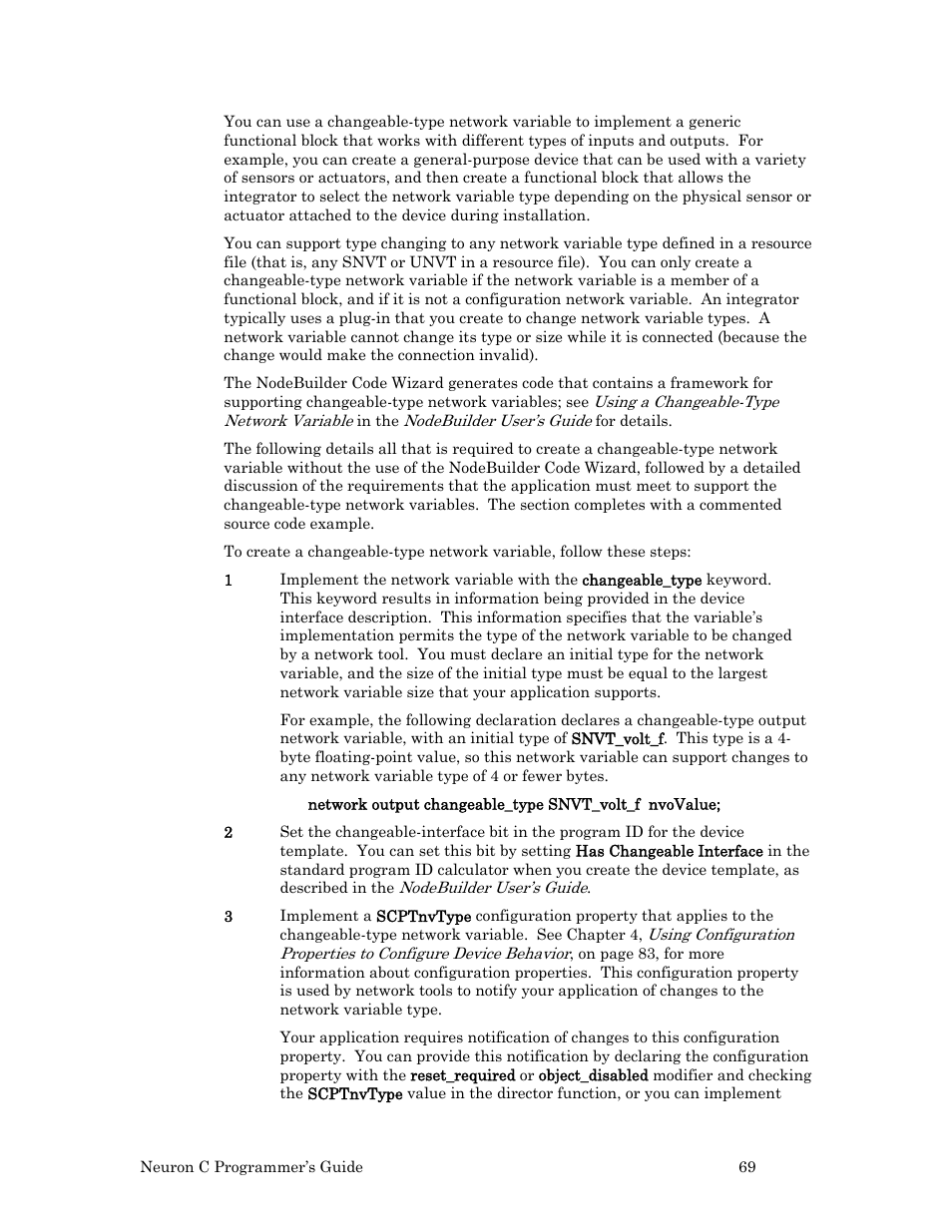 Echelon Neuron C User Manual | Page 81 / 268