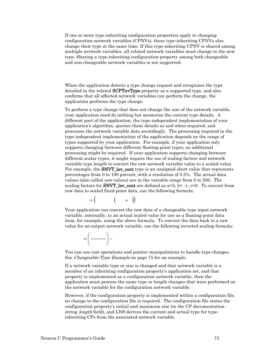 Processing a type change | Echelon Neuron C User Manual | Page 85 / 268