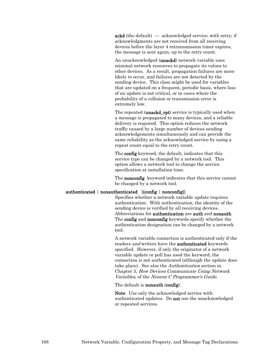 Echelon Neuron C User Manual | Page 188 / 267