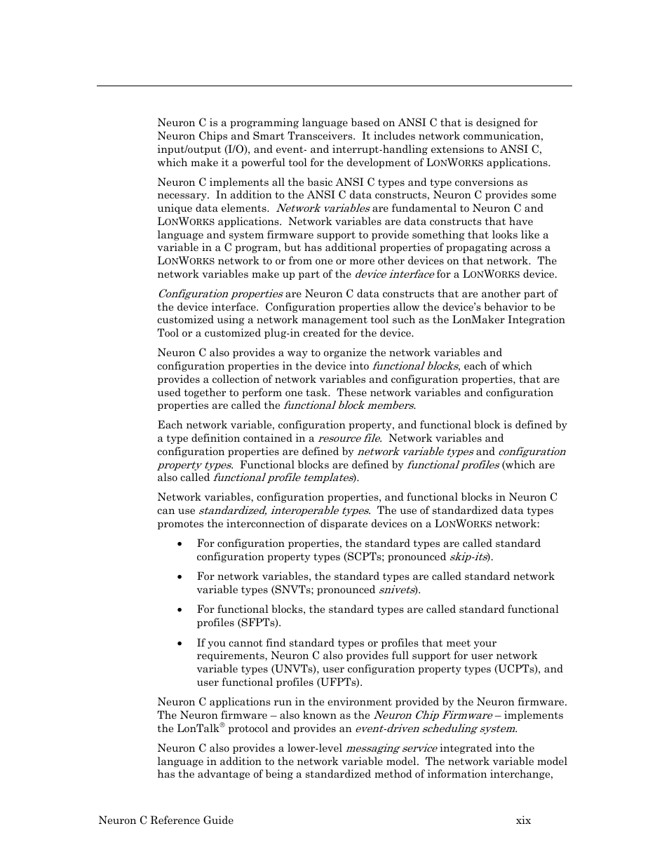 Neuron c overview | Echelon Neuron C User Manual | Page 19 / 267