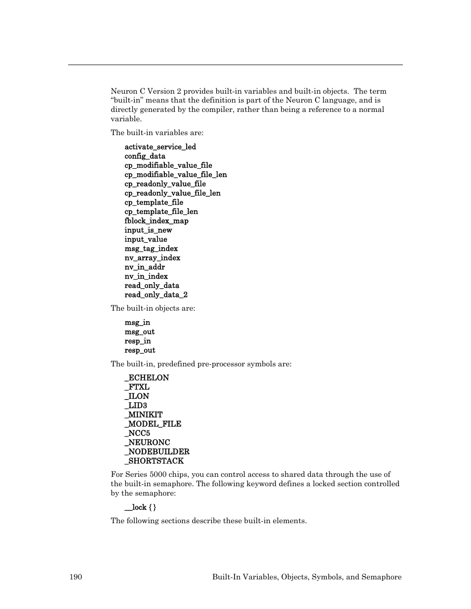 Introduction | Echelon Neuron C User Manual | Page 210 / 267