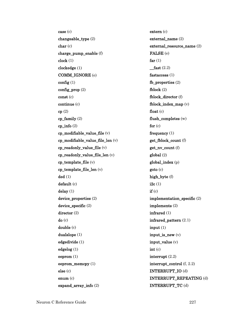 Echelon Neuron C User Manual | Page 247 / 267