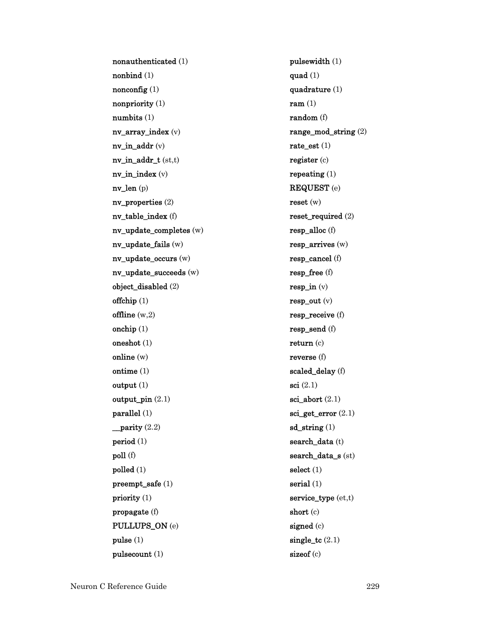 Echelon Neuron C User Manual | Page 249 / 267