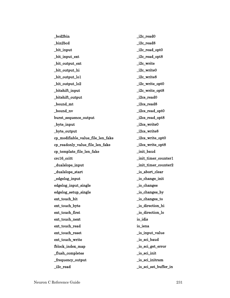 Echelon Neuron C User Manual | Page 251 / 267