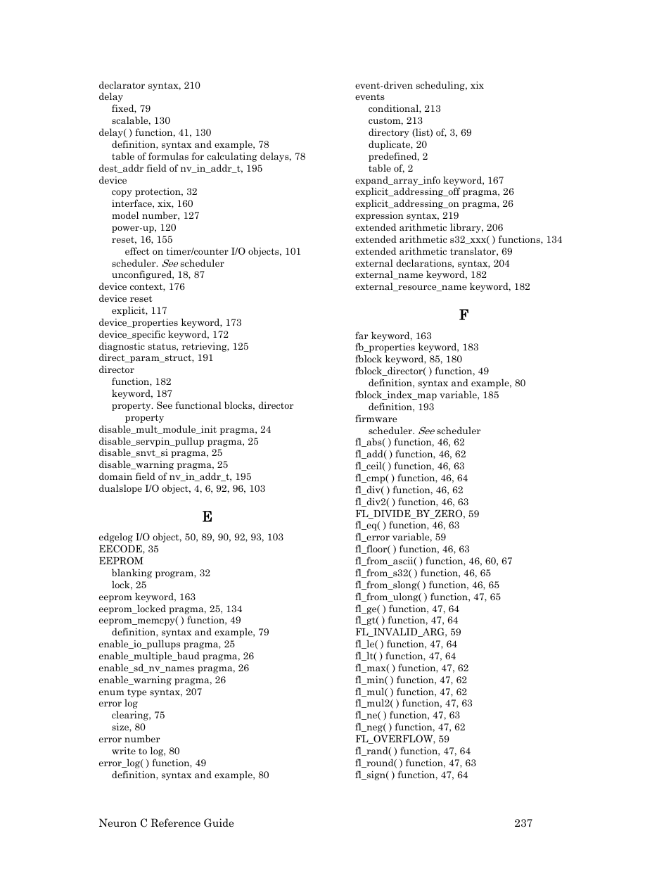 Echelon Neuron C User Manual | Page 257 / 267