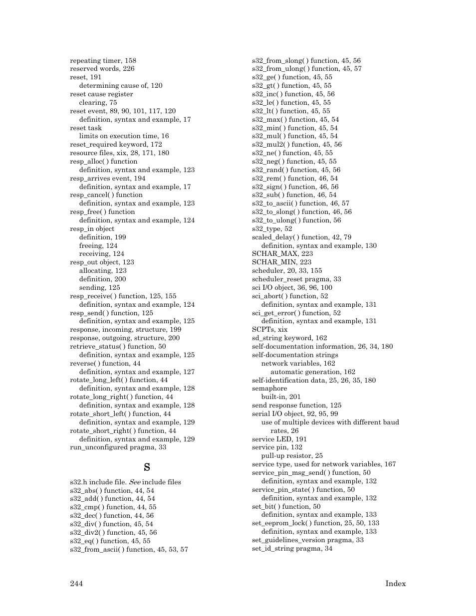 Echelon Neuron C User Manual | Page 264 / 267