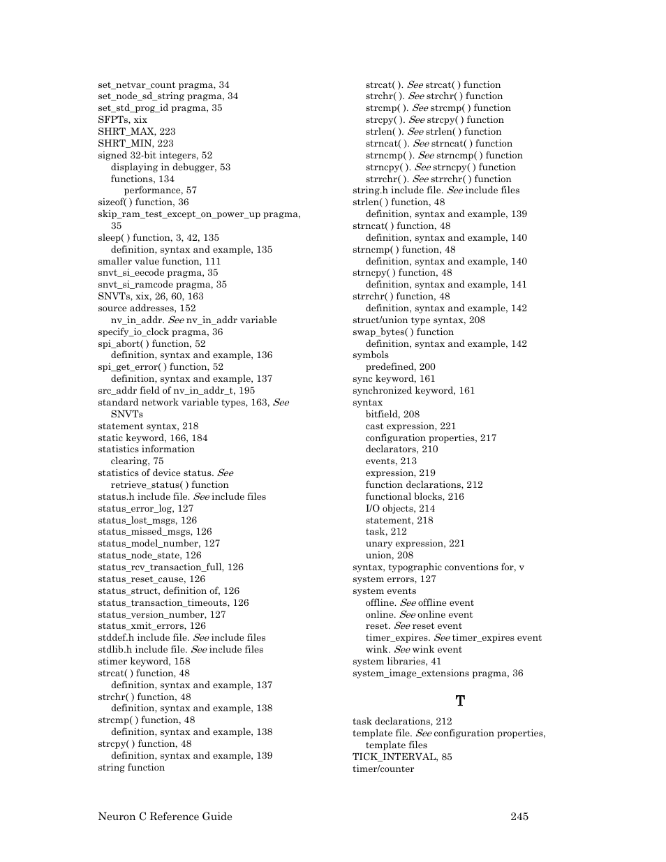 Echelon Neuron C User Manual | Page 265 / 267