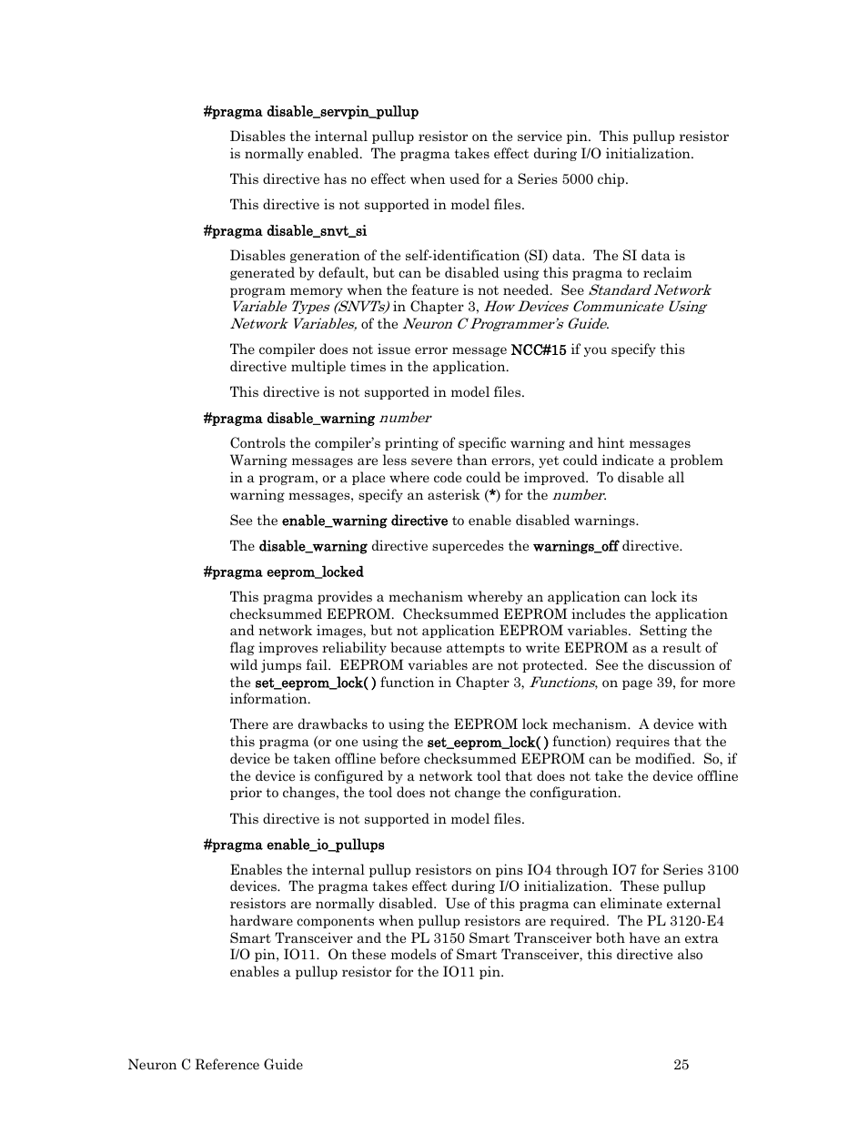 Echelon Neuron C User Manual | Page 45 / 267