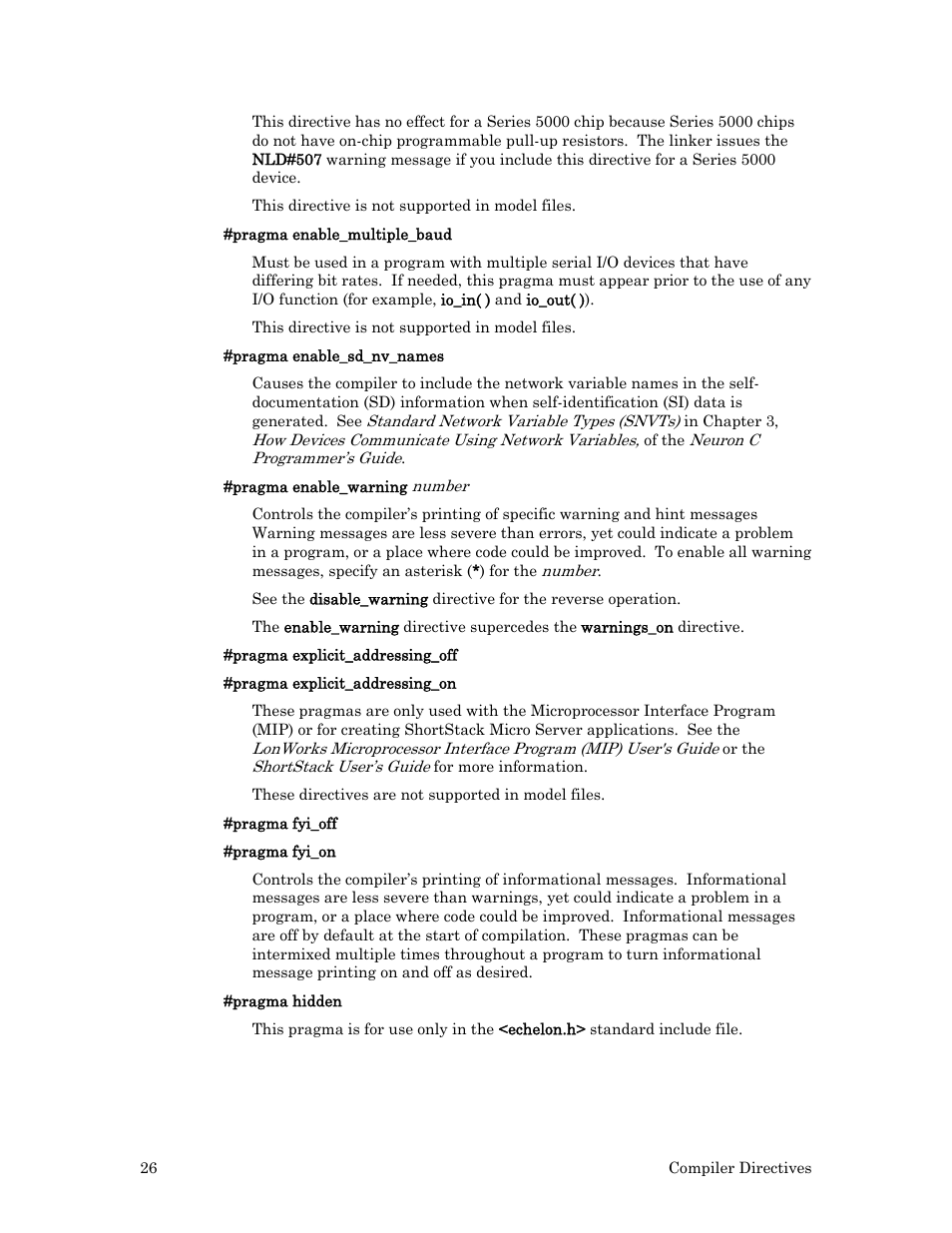 Echelon Neuron C User Manual | Page 46 / 267