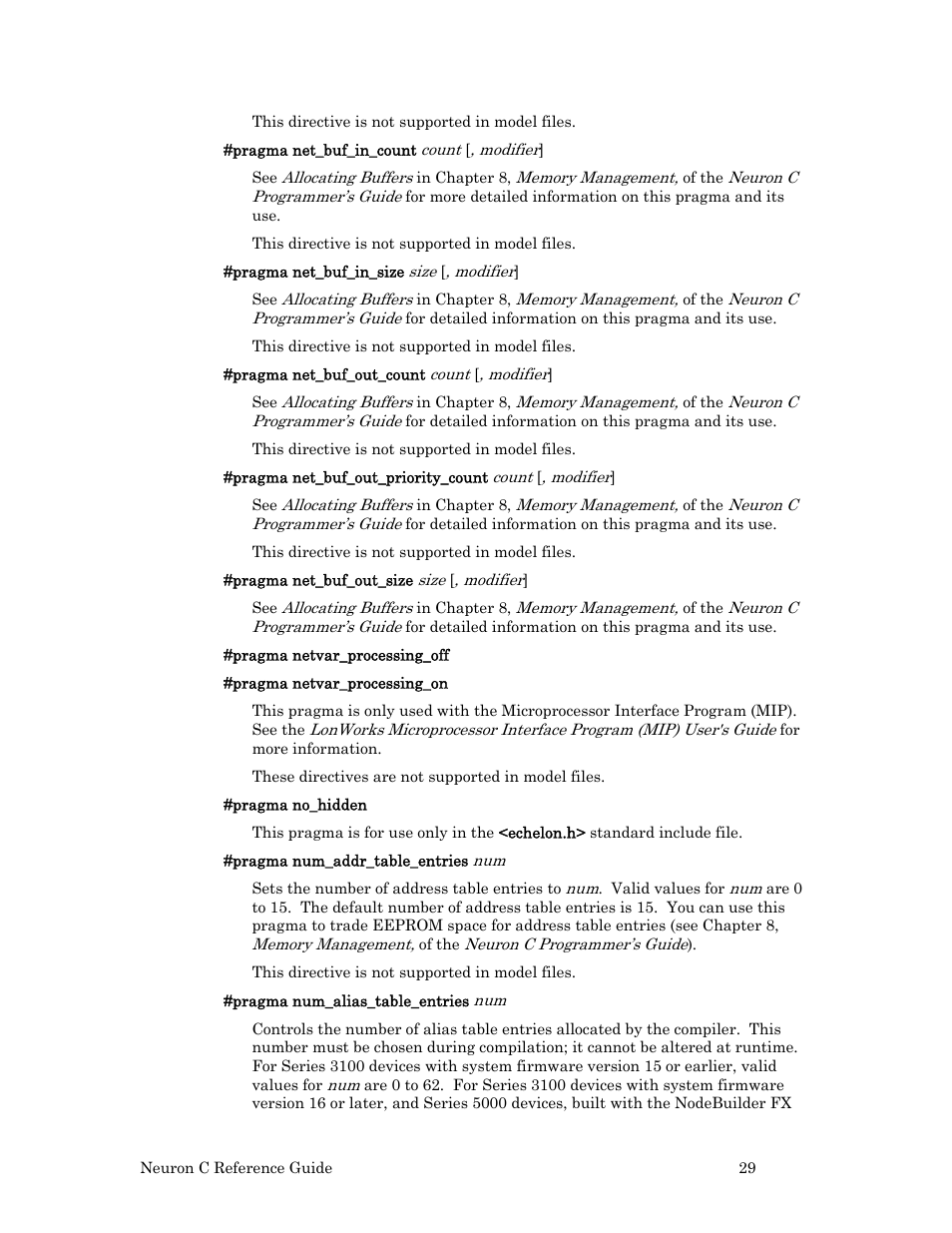 Echelon Neuron C User Manual | Page 49 / 267