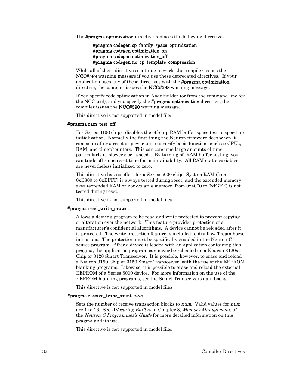 Echelon Neuron C User Manual | Page 52 / 267