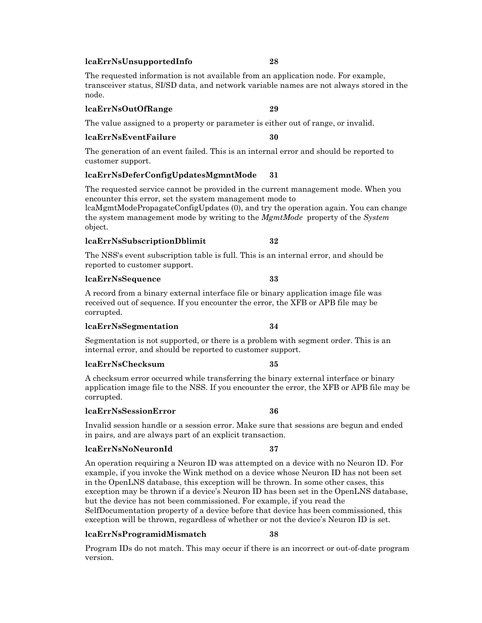 Echelon OpenLNS User Manual | Page 1012 / 1081