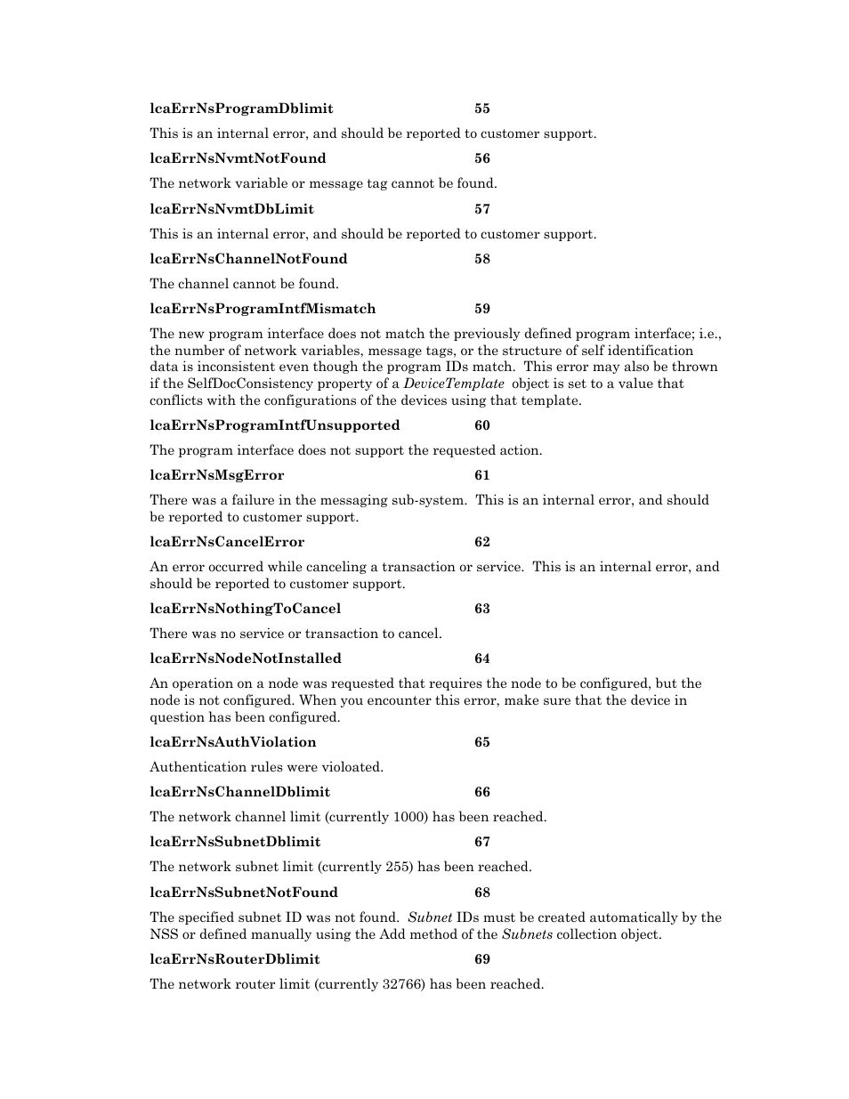 Echelon OpenLNS User Manual | Page 1014 / 1081