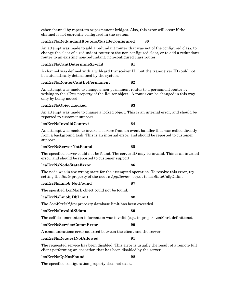 Echelon OpenLNS User Manual | Page 1016 / 1081