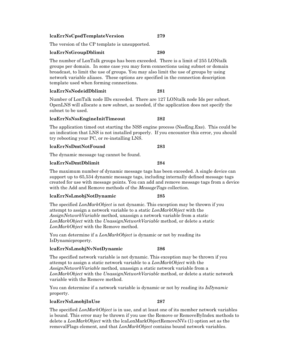 Echelon OpenLNS User Manual | Page 1026 / 1081